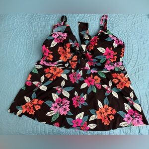 2/$10 - Swimsuit for All Black Tankini Top 18